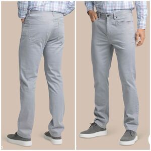 Southern Tide Sullivan 5-Pocket Men's W36 L30 Soft, Flexible Grey Chino Pants